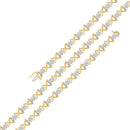 10k Yellow Gold Plated .925 Sterling Silver 2.00 Cttw Round-Cut Diamond Link 7" Bracelet (H-I Color, I2-I3 Clarity)-2