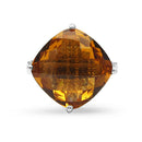 9.05 Carat Genuine Citrine .925 Sterling Silver Ring-3