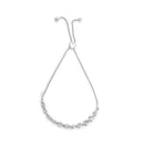 .925 Sterling Silver 1/10 Cttw Diamond Heart Link Bolo Bracelet (I-J Color, I2-I3 Clarity)-3