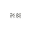 1 1/2 cttw Certified IGI Lab Grown Round Diamond Stud Earrings 14k White Gold (G/VS2)-1