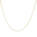 Solid 14K Yellow Gold 2.5mm Paperclip Chain Necklace Unisex 18" Inches-2