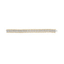 10k Yellow Gold 5.00 Cttw Diamond Oval Banded Link Bracelet (I-J Color, I1-I2 Clarity) - 7" Inches-3