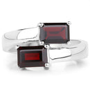 2.40 Carat Genuine  Garnet .925 Sterling Silver Ring-3