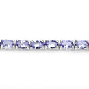 8.75 Carat Genuine Tanzanite .925 Sterling Silver Bracelet-4