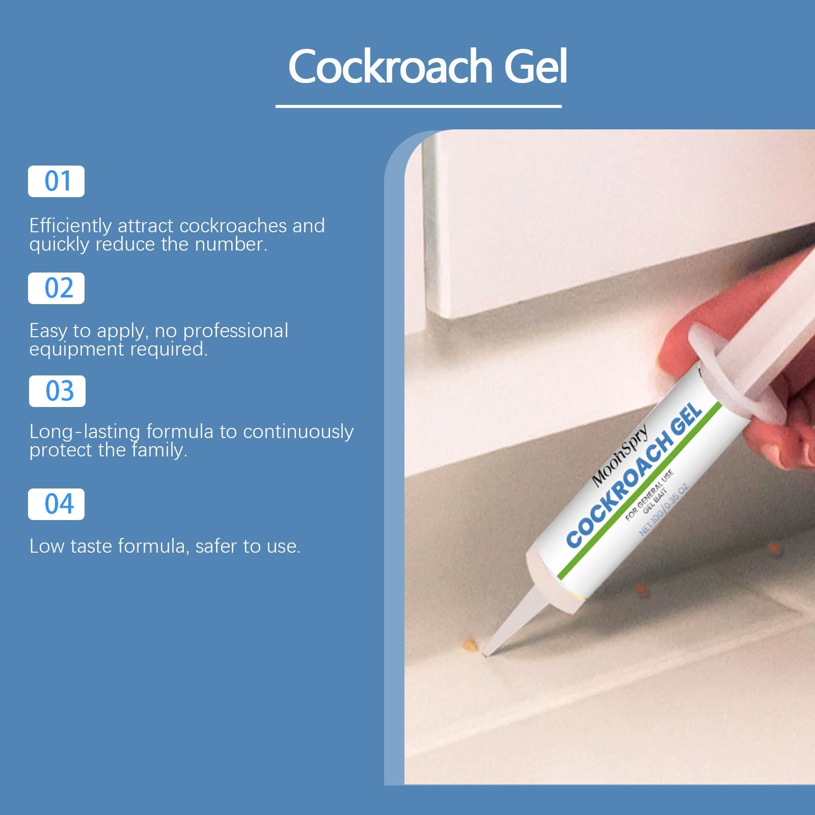 Cockroach Bait Gel Special Bait Agent For Cockroach Killing Living Room Interior