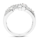 0.60 Carat Genuine White Diamond .925 Sterling Silver Ring-2