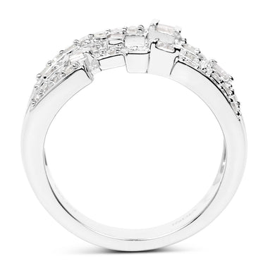 0.60 Carat Genuine White Diamond .925 Sterling Silver Ring - 0