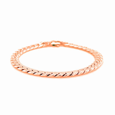 14K Rose Gold Cuban Link Bracelet - 0