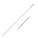 10k White Gold Singapore Chain 1.0mm-5