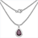 14.10 Carat Genuine Ruby .925 Sterling Silver Pendant-2