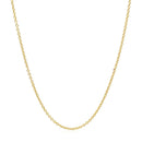 14k Yellow Gold Round Cable Link Chain 1.3mm-2