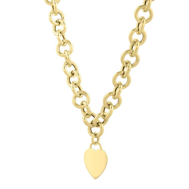 14k Yellow Gold Rolo Link Necklace (11.40 mm) - 0