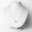 0.32 Carat Genuine Garnet .925 Sterling Silver Necklace-2