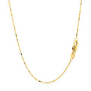 14k Yellow Gold Diamond-Cut Bead Chain 1.0mm-3