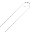 14k White Gold Adjustable Sparkle Chain 1.5mm-3