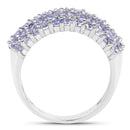 2.07 Carat Genuine Tanzanite .925 Sterling Silver Ring-2