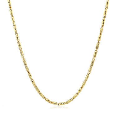 Diamond Cut Fancy Links Pendant Chain in 14k Yellow Gold (1.5mm) - 0