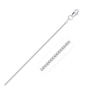 14k White Gold Franco Chain 0.9mm-5