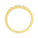 IGI Certified 18K Yellow Gold 1.0 Cttw Channel Set Round-Cut Diamond 11 Stone Anniversary/Wedding Band Ring (I-J Color, I1-I2 Clarity) - Size 9.5-4