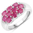 2.20 Carat Genuine Ruby .925 Sterling Silver Ring-1