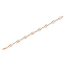 10K Rose Gold 1.0 Cttw Diamond Infinity Loop and Swirl Link Bracelet (I-J Color, I2-I3 Clarity) - 7.25" Inches-4