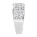 14K White Gold Round Cut Diamond Ring (1.0 Cttw, H-I Color, SI2-I1 Clarity) - Size 6-1/2-4