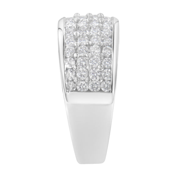 14K White Gold Round Cut Diamond Ring (1.0 Cttw, H-I Color, SI2-I1 Clarity) - Size 6-1/2