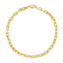 14k Yellow Gold French Cable Chain Bracelet  (3.60 mm)-2