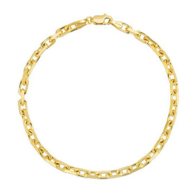 14k Yellow Gold French Cable Chain Bracelet  (3.60 mm) - 0