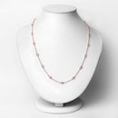 1.62 Carat Genuine Morganite .925 Sterling Silver Necklace-2