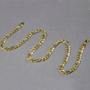 10K Yellow Gold Solid Figaro Chain (5.30 mm)-6