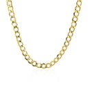 4.4mm 14k Yellow Gold Curb Chain-2