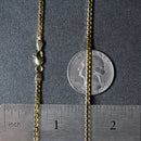 2.0mm 14k Yellow Gold Semi Solid Box Chain-6