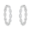 10K White Gold Diamond Hoop Earrings (1 1/2 cttw, H-I Color, I1-I2 Clarity)-4