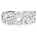 0.40 Carat Genuine White Diamond .925 Sterling Silver Ring-3