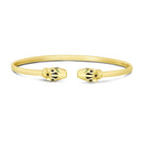 14k Yellow Gold Panther Bangle (3.00 mm)-2
