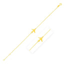 14K Yellow Gold Airplane Bracelet-1