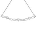 .925 Sterling Silver Diamond Accent Heart and Infinity 4â€-10â€ Adjustable Bolo Bracelet (I-J Color, I3 Clarity)-3