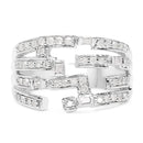 0.60 Carat Genuine White Diamond .925 Sterling Silver Ring-3