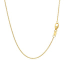 14k Yellow Gold Round Cable Link Chain 1.1mm-3
