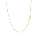 14k Yellow Gold Smooth Flat Horizontal Bar Style Necklace-3