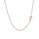 14k Rose Gold Singapore Chain 1.0mm-3