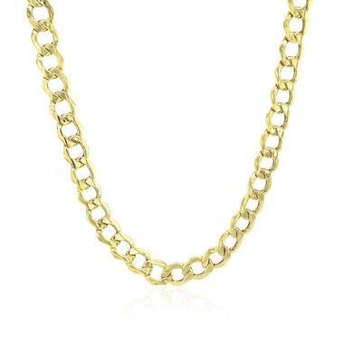 5.3mm 10k Yellow Gold Curb Chain - 0