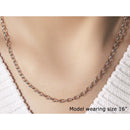 3.2mm 14k White Gold Oval Rolo Chain-3