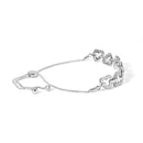 .925 Sterling Silver 1/2 Cttw Diamond Alternating Heart Link Adjustable Bolo Bracelet (I-J Color, I3 Clarity) - 4" to 10" Inches-2