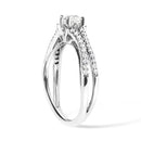 14K White Gold 5/8 Cttw Diamond Split Shank Engagement Ring  (G-H Color, VS2-SI1 Clarity) - Size 7-4