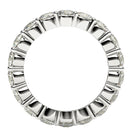 Round Cut Lab Grown Diamond Eternity Ring in 14k White Gold (2 cttw FG/VS2)-3