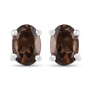 3.14 Carat Genuine Smoky Quartz .925 Sterling Silver Jewelry Set-4