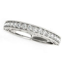 14k White Gold Antique Prong Set Diamond Wedding Ring (1/3 cttw)-1