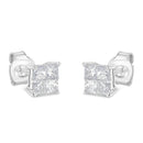 10K White Gold Diamond Stud Earrings (3/4 cttw, H-I Color, SI2-I1 Clarity)-4
